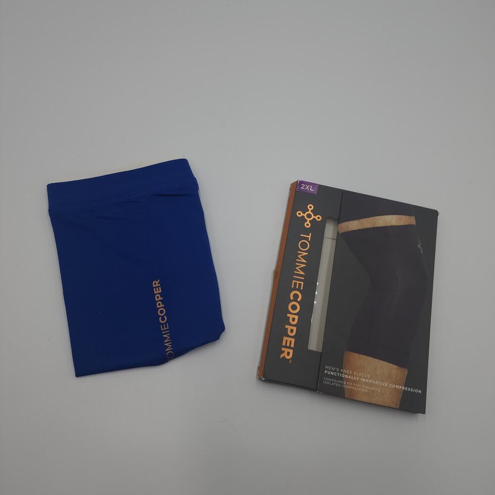 Tommie Copper Contoured Knee Sleeve in Colalt Blue Size 2X